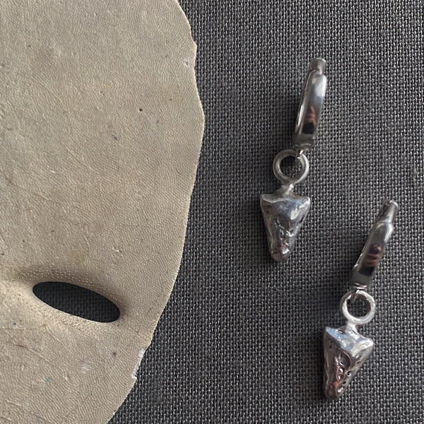 Arrowhead Huggie Earrings