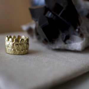 Crowned Pyramid Ring