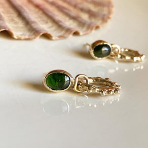 Green Tourmaline Stinson Studs