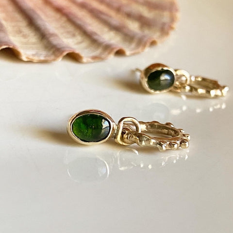 Green Tourmaline Stinson Studs