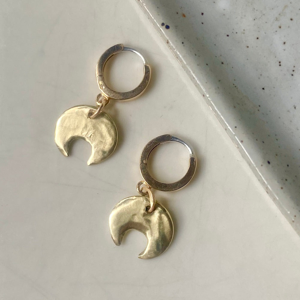 Huggie Eclipse Earrings