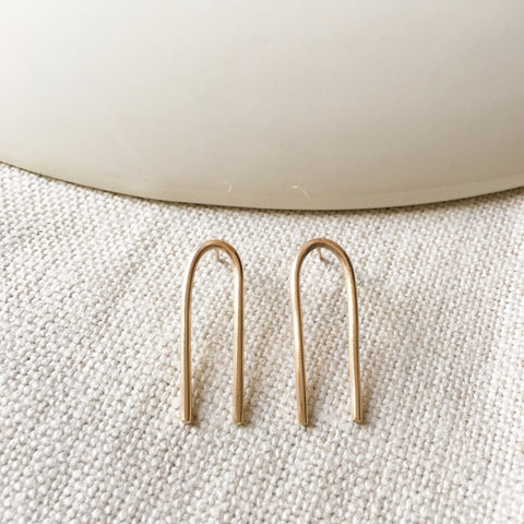 Mini Tuning Fork Earrings