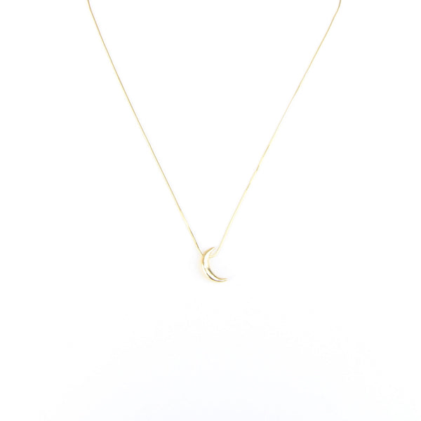 Small Crescent Moon Necklace