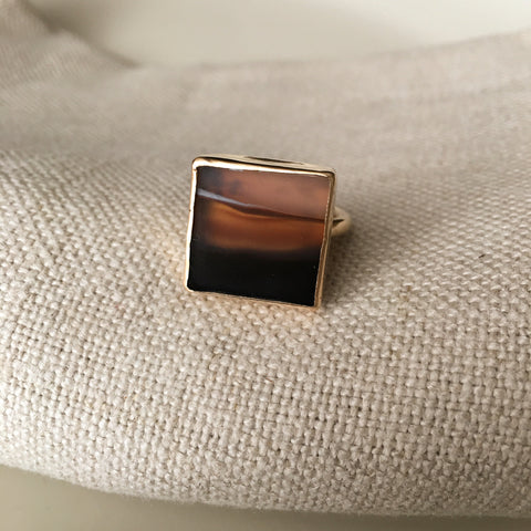 Agate Landscape Ring