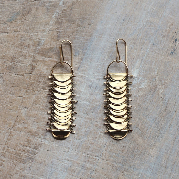Larkspur Disc Earrings