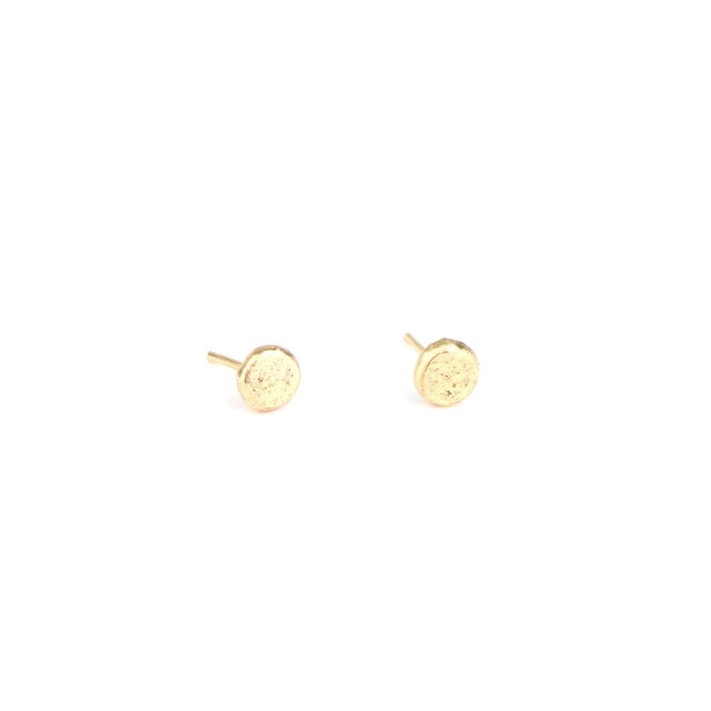 Gold Nugget Stud Earrings
