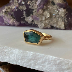 Tourmaline Bolinas Ring in 14k