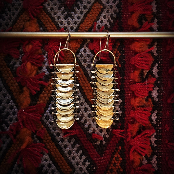 Larkspur Disc Earrings