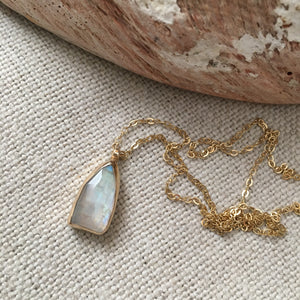 Rainbow Moonstone Necklace