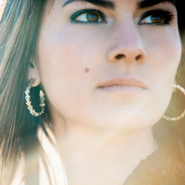Triangle Hoop Earrings