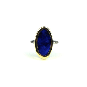 Lapis Ring in 18k Gold