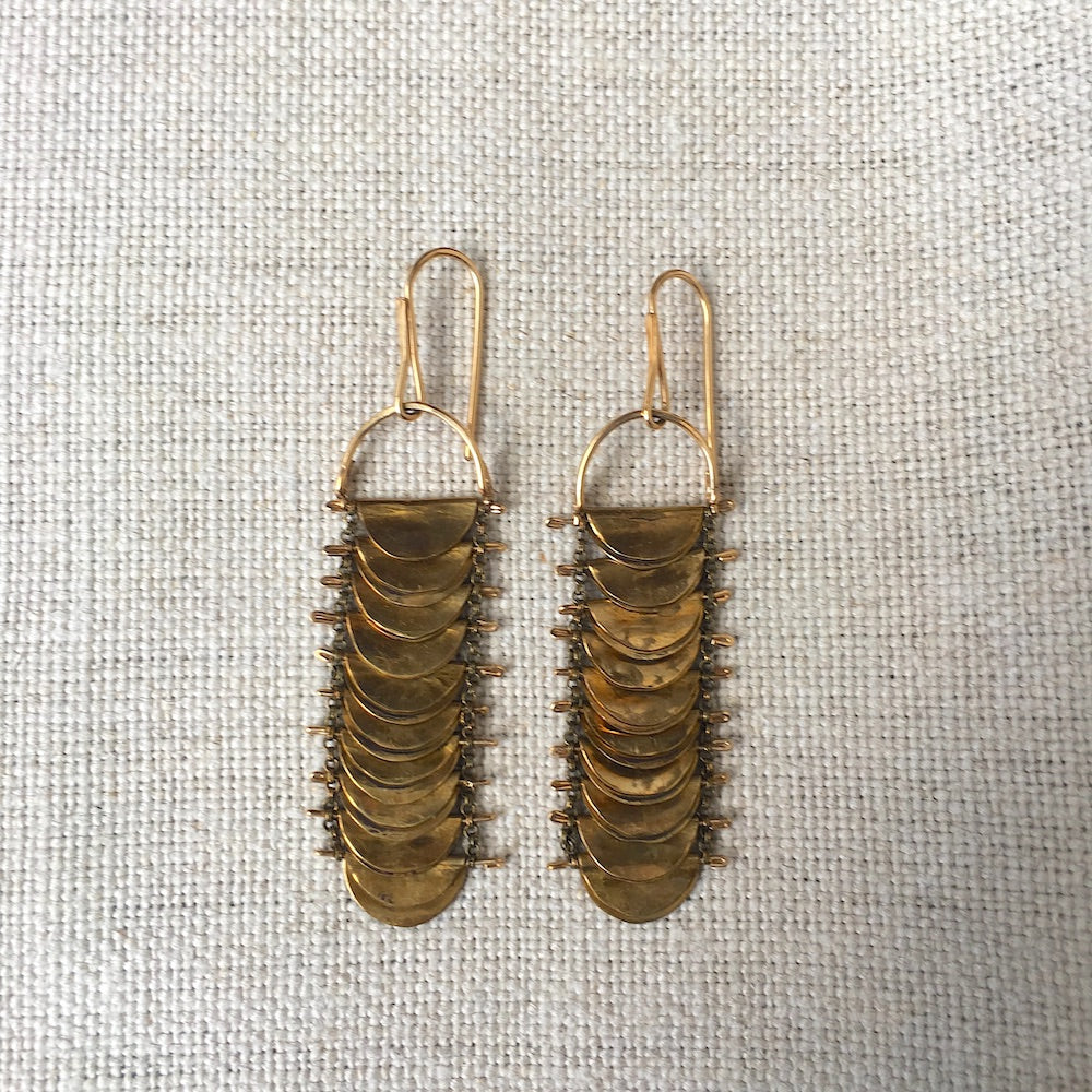 Larkspur Disc Earrings