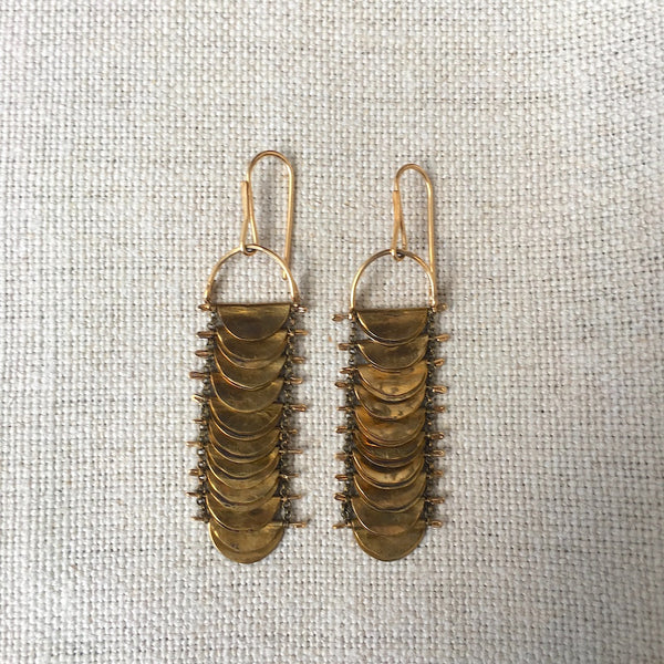 Larkspur Disc Earrings