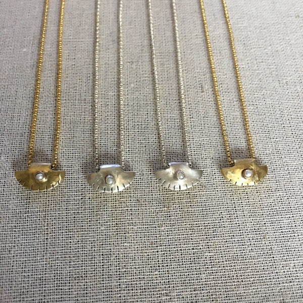 Pearl Disc Necklace