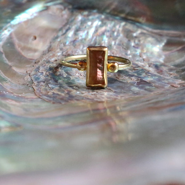 Slender Sunstone Ring