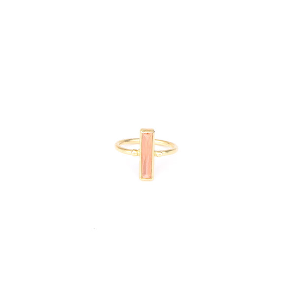 Slender Sunstone Ring