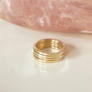 Squared Stacking Rings