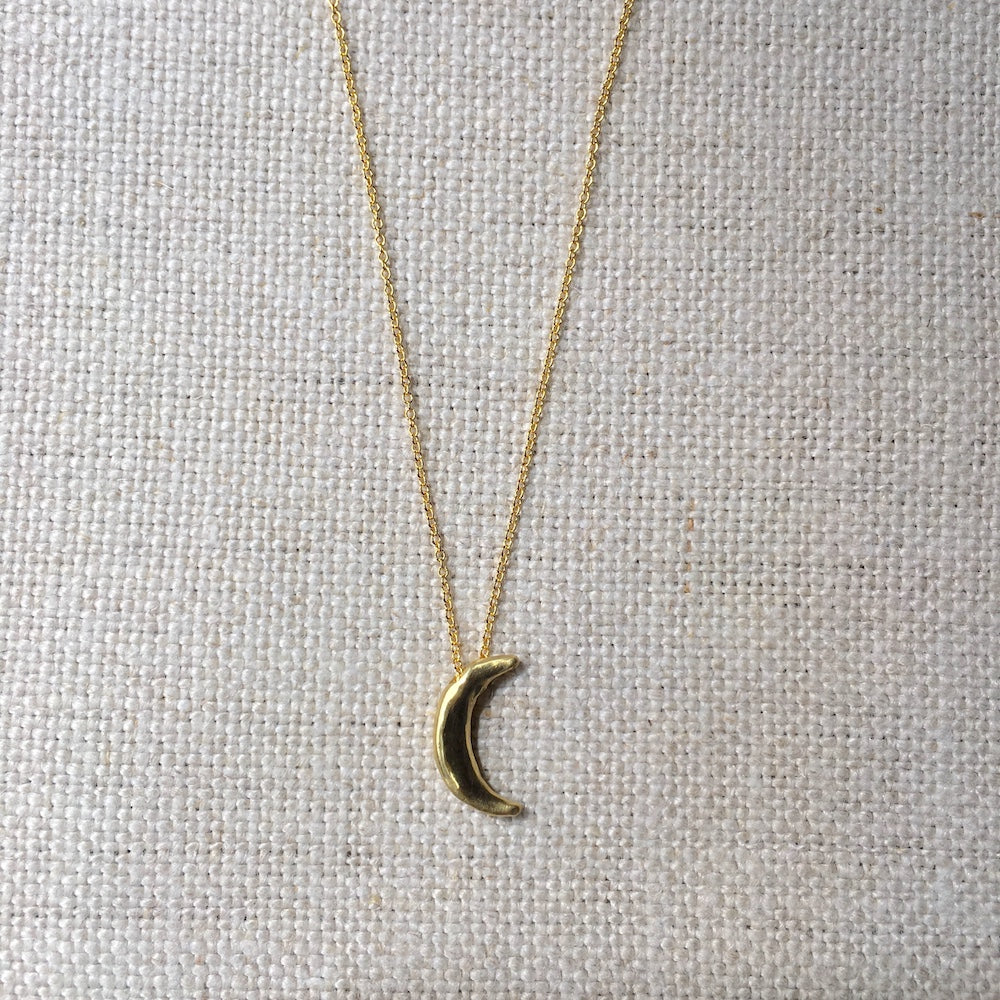 Small Crescent Moon Necklace