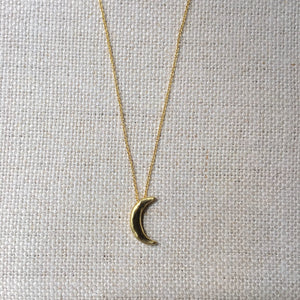 Small Crescent Moon Necklace
