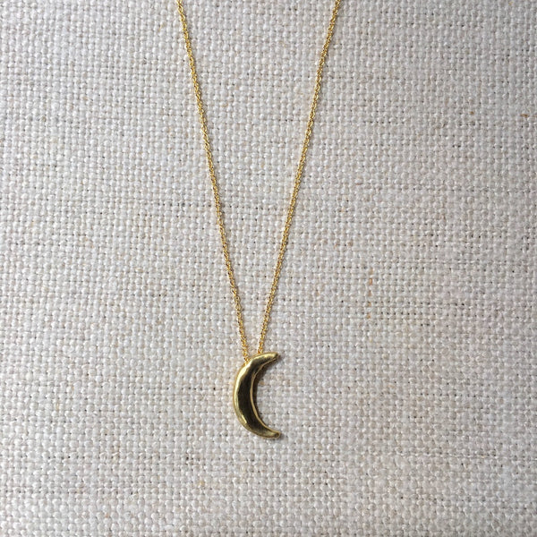 Small Crescent Moon Necklace