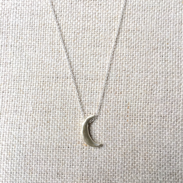 Small Crescent Moon Necklace