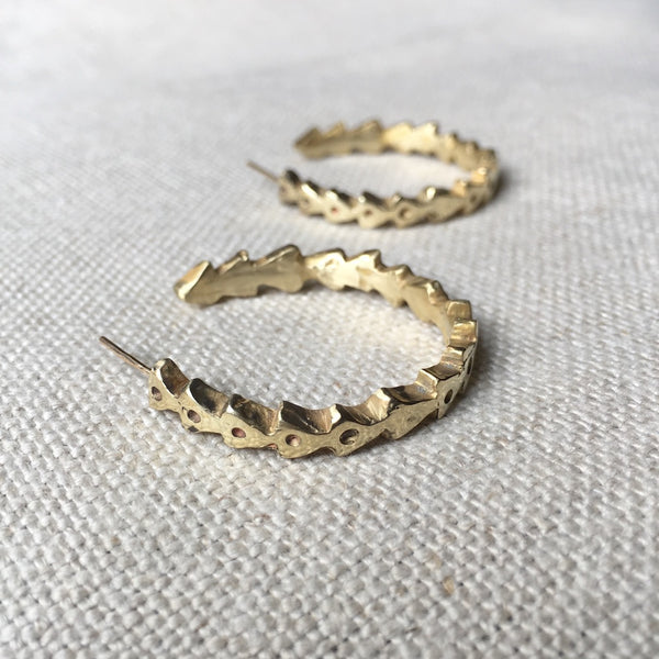 Triangle Hoop Earrings