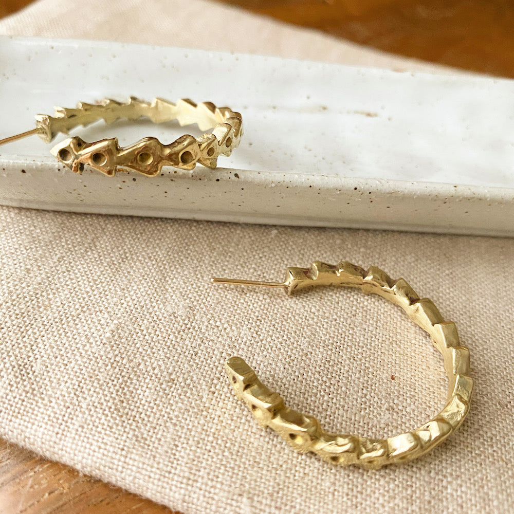 Triangle Hoop Earrings