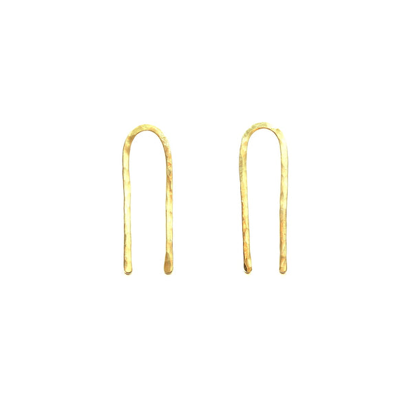 Tuning Fork Earrings Silver
