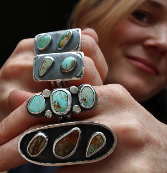 Triple Turquoise Ring