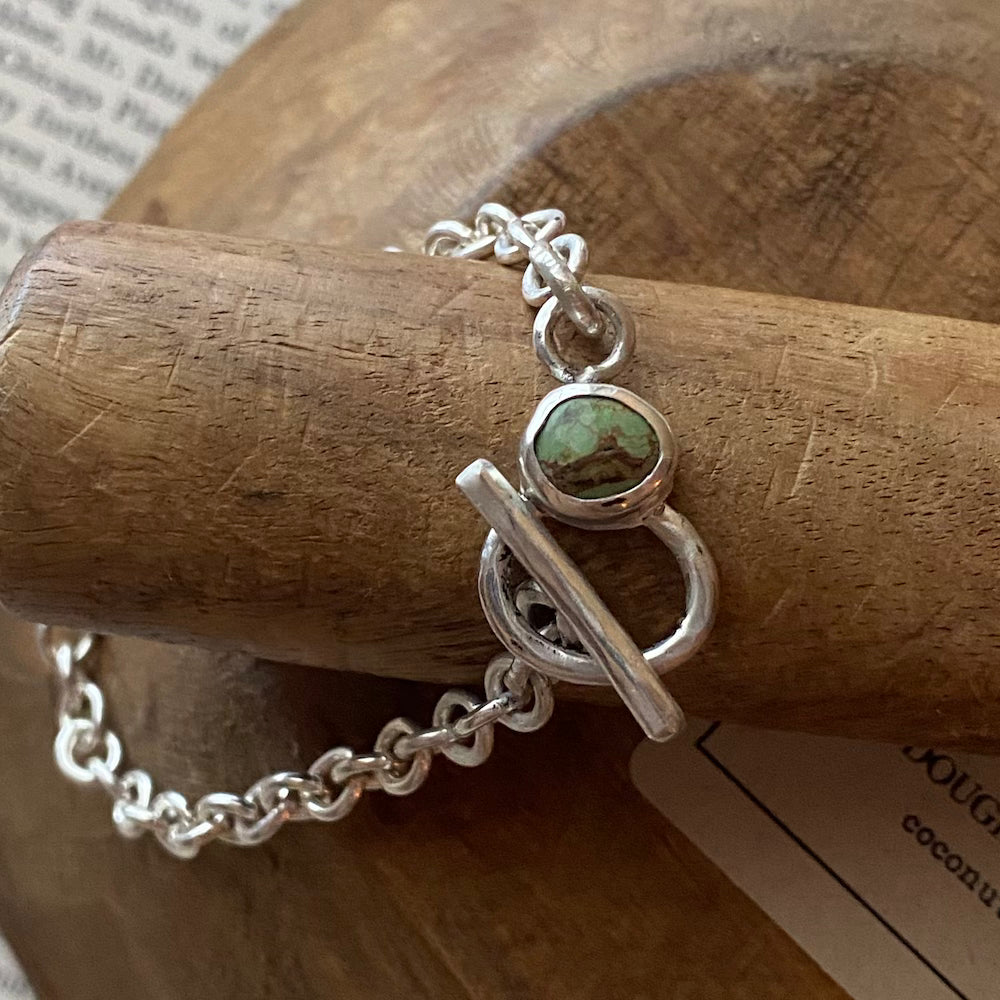 Turquoise Toggle Chain Bracelet