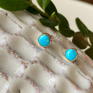 14k Turquoise Stud Earrings