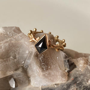 Black Kite Diamond Jupiter Ring